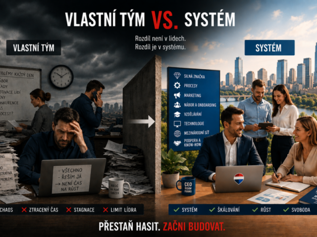 Vlastní tým vs. systém: proč většina malých realitních týmů nikdy nevyroste