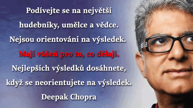 Nejlepších výsledků dosáhnete, když se neorientujete na výsledek