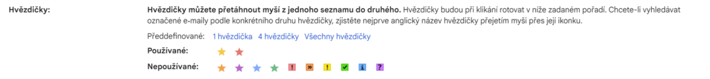 hvězdičky