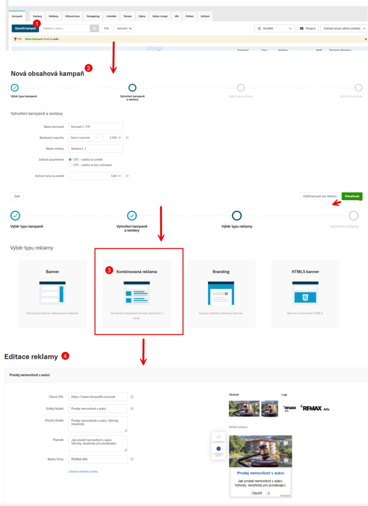 Kombinovaná (responzivní) reklama